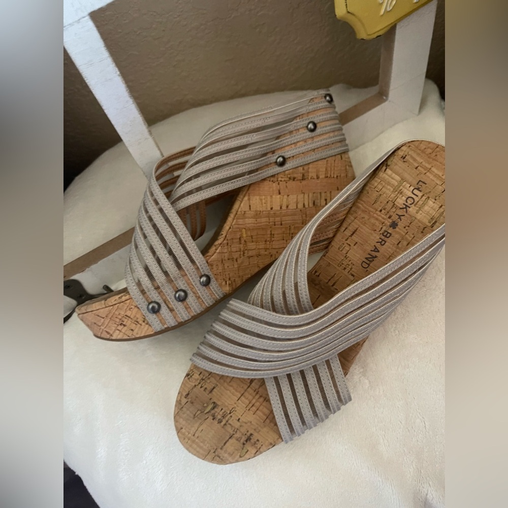 Lucky Brand Cork Wedges